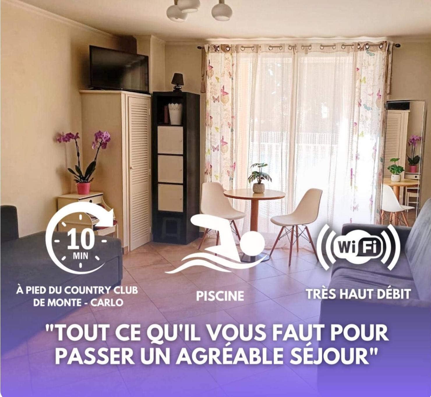 Direct Monaco Studio Devant Piscine Beausoleil Ngoại thất bức ảnh
